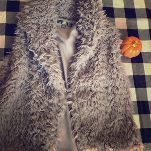 Grey Fur Vest